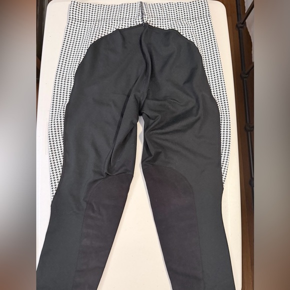 Kerrits Black & White Houndstooth Knee Patch Tights - Picture 3 of 5